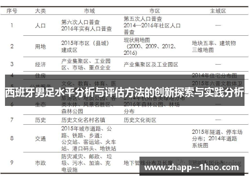 西班牙男足水平分析与评估方法的创新探索与实践分析